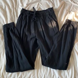 Hollister black paper bag pants